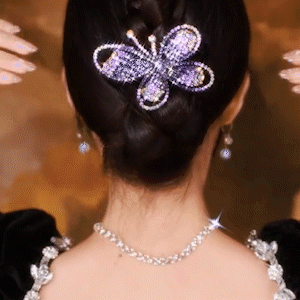 新款滿鑽蝴蝶髮夾 -FANYIACC