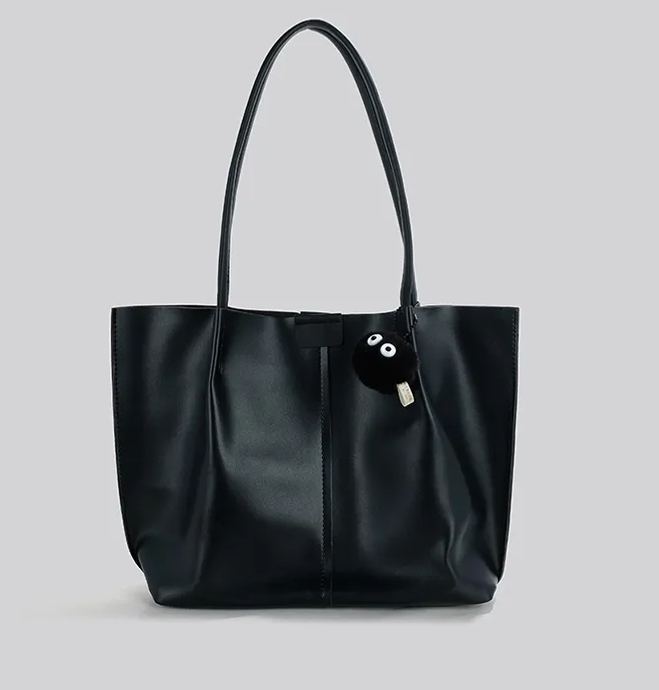 時尚休閒  黑色大容量托特包   黑色