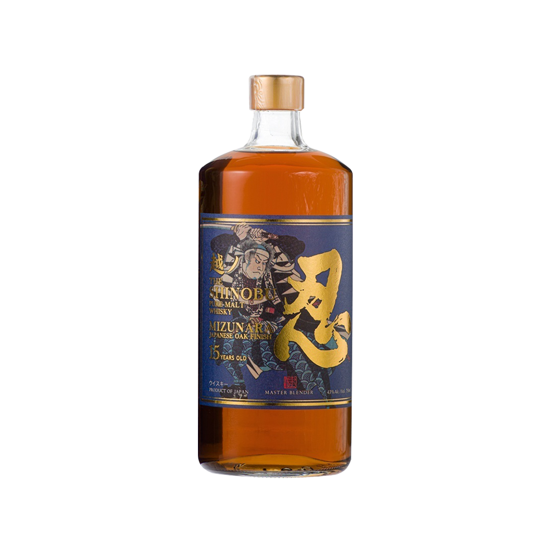 SHINOBU 15 Years Old Mizunara Oak Pure Malt Whisky