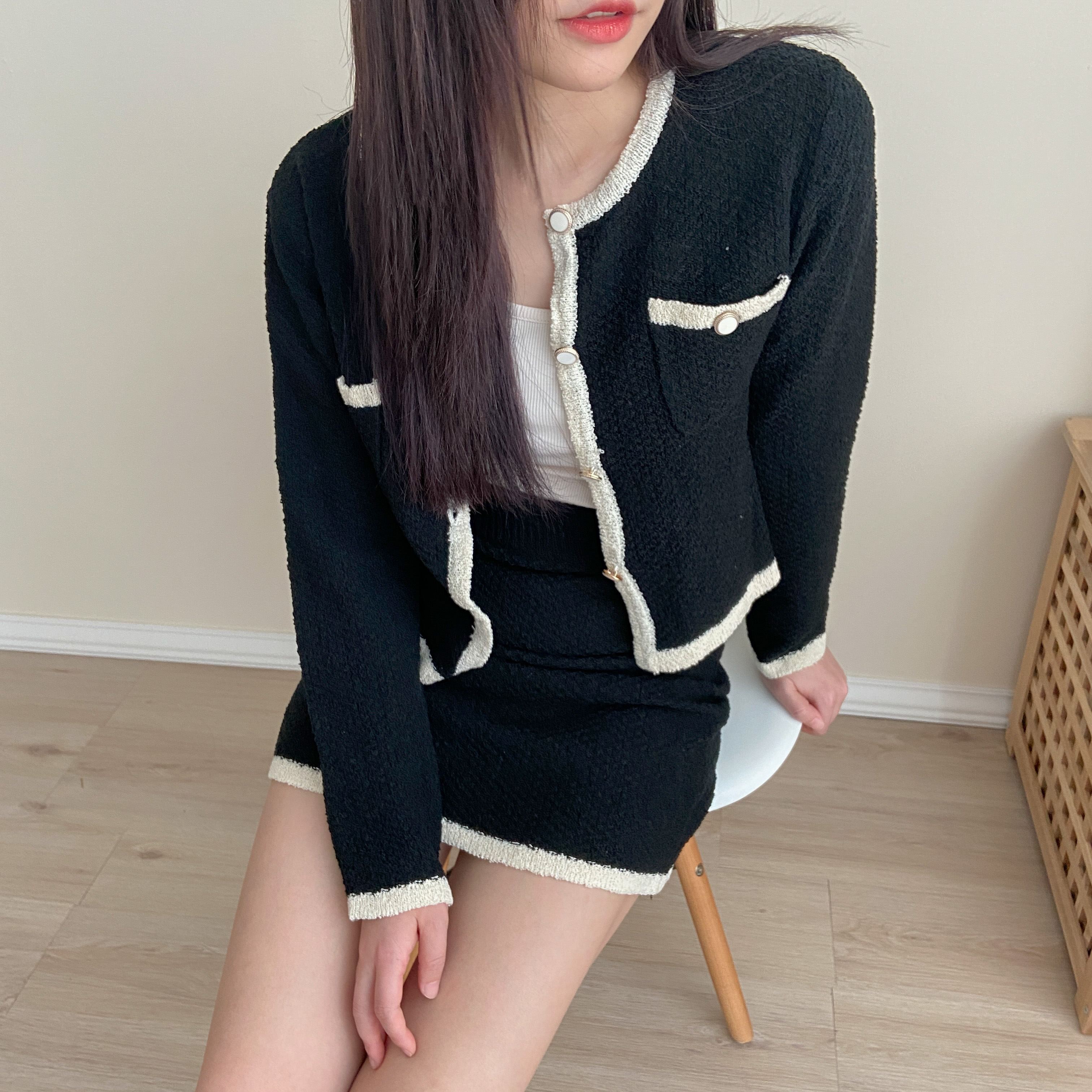 Coco Classic BW Knit Setwear 经典小香风套装