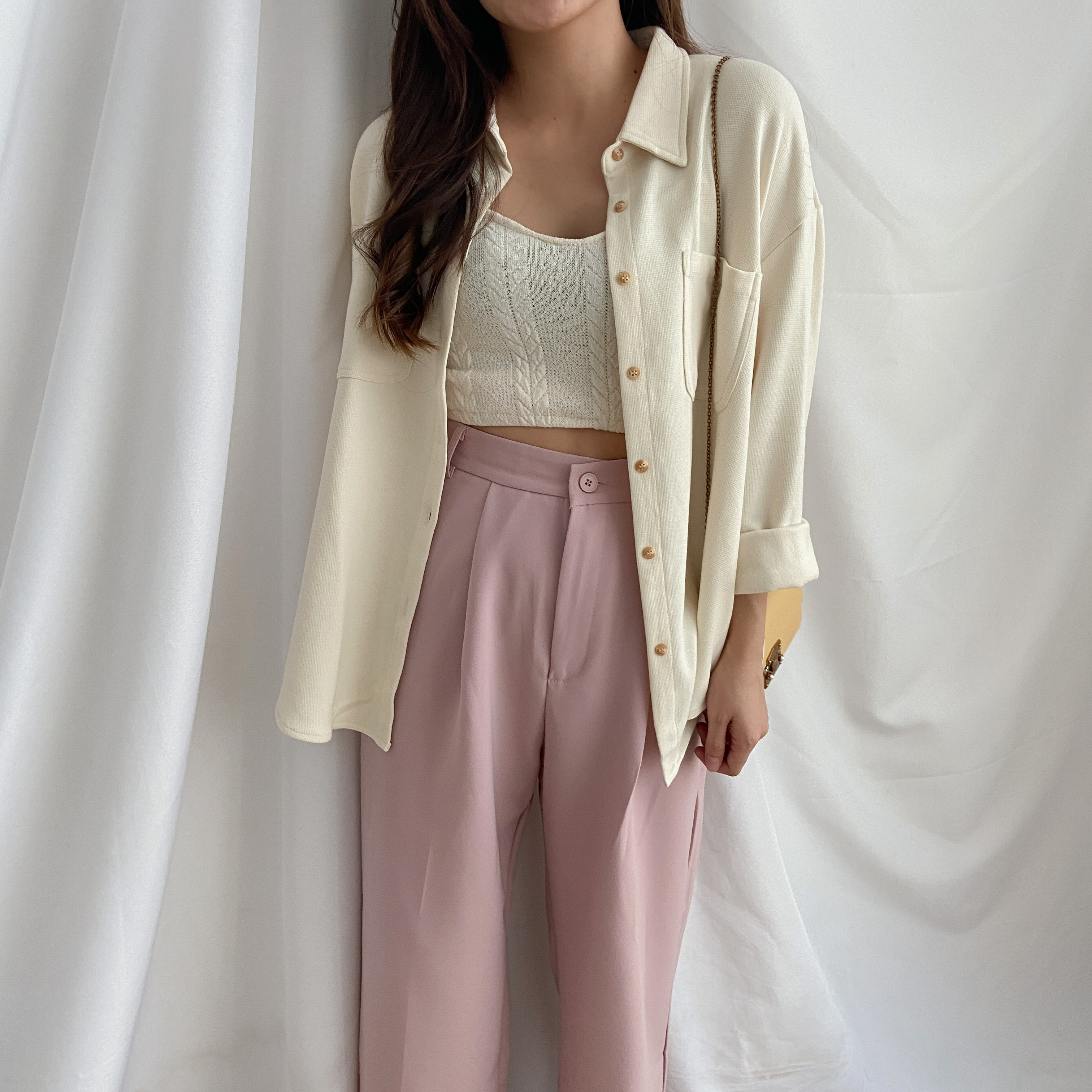 Trousers in Pink 粉色长西裤