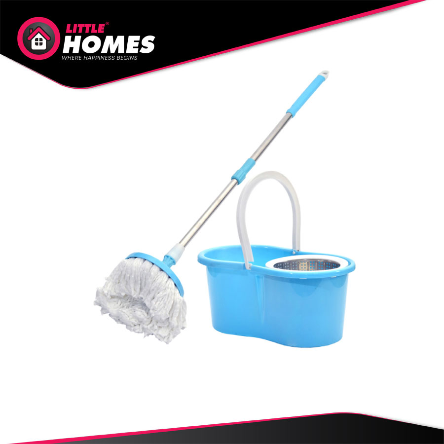 Little Homes Portable Magic 360 Spin Mop with Bucket Set