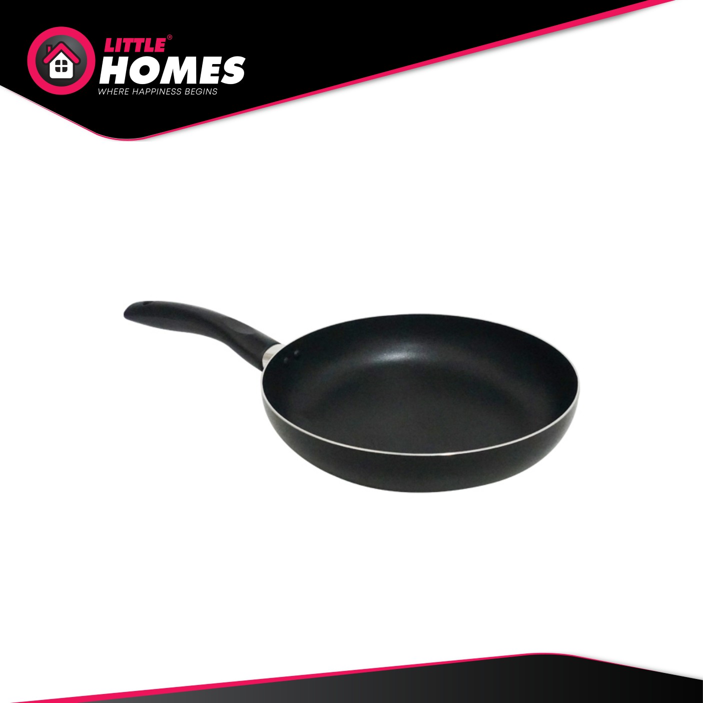 Little Homes Essential Non-Stick Multiple Pot & Frying Pan with Glass Lid Cookware Set