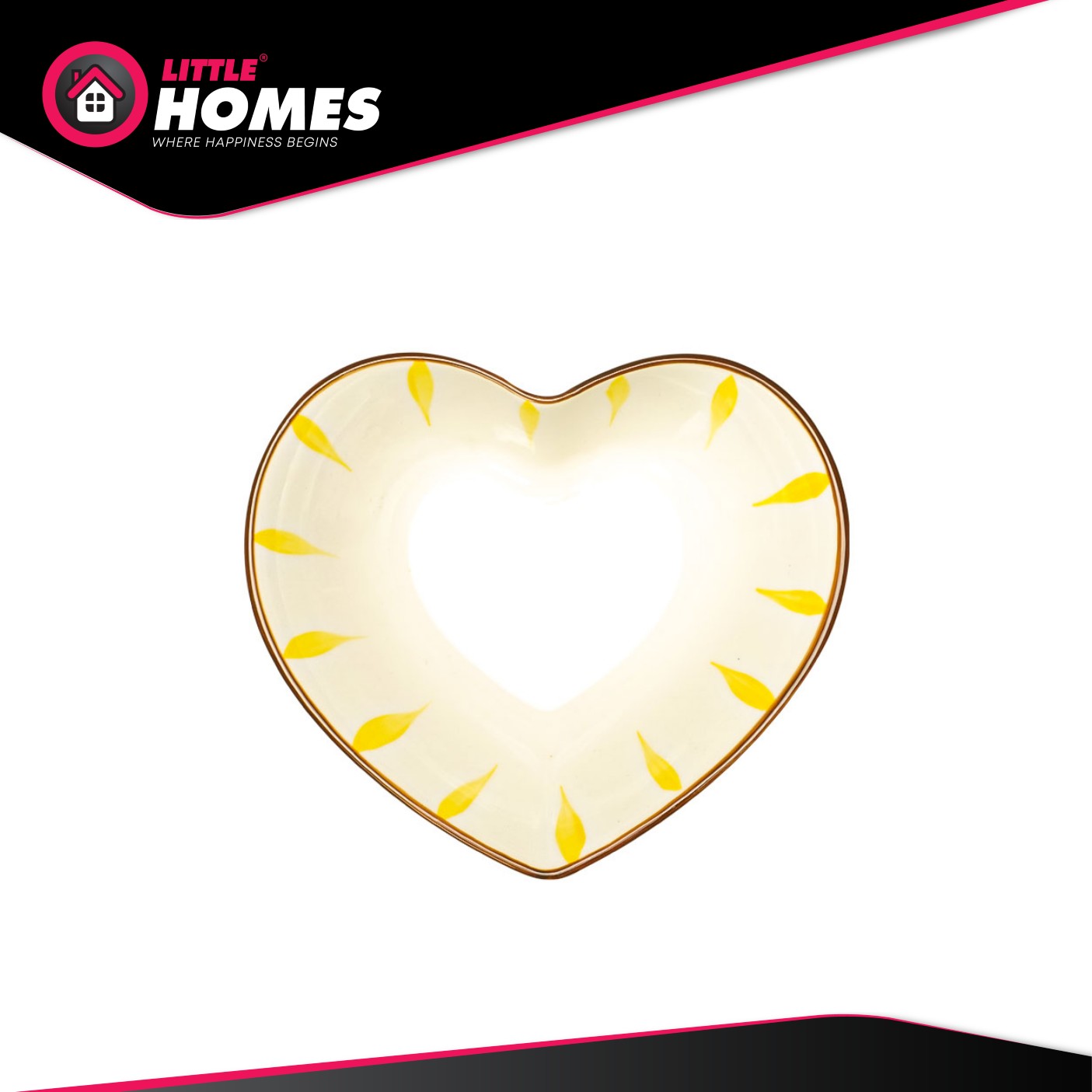 Little Homes Instyle 5" Heart Desert Plate