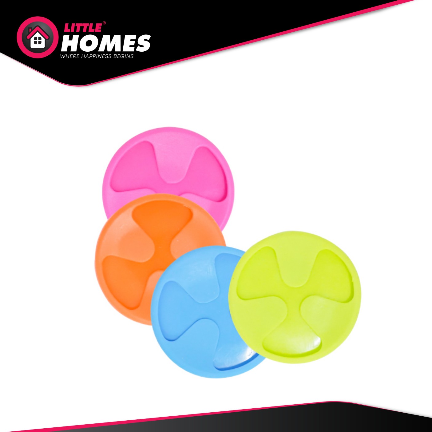 Little Homes Silicone Coaster Cup Placemat Waterproof Heat Insulation 