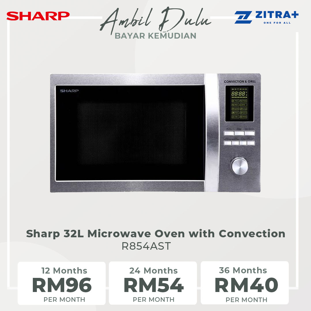 sharp r 854ast 32l microwave oven with grill