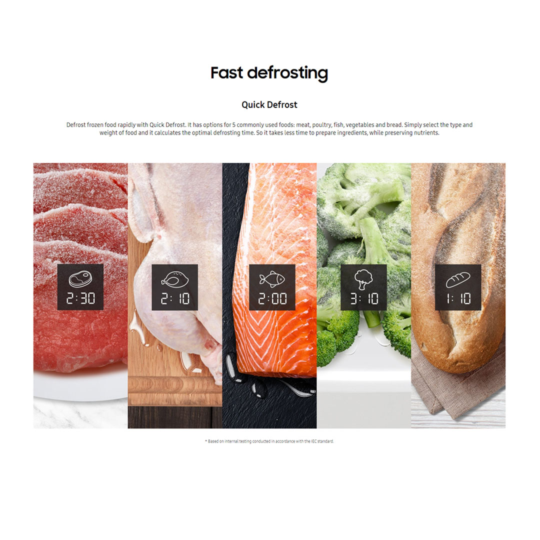 SAMSUNG 23L Grill Microwave Oven with Healthy Grill Fry Function | MG23T5018CK/SM | MG23T5018CP/SM | Healthy Grill Fry Function | Fast Defrosting | Microwave Oven with 1 Year Warranty