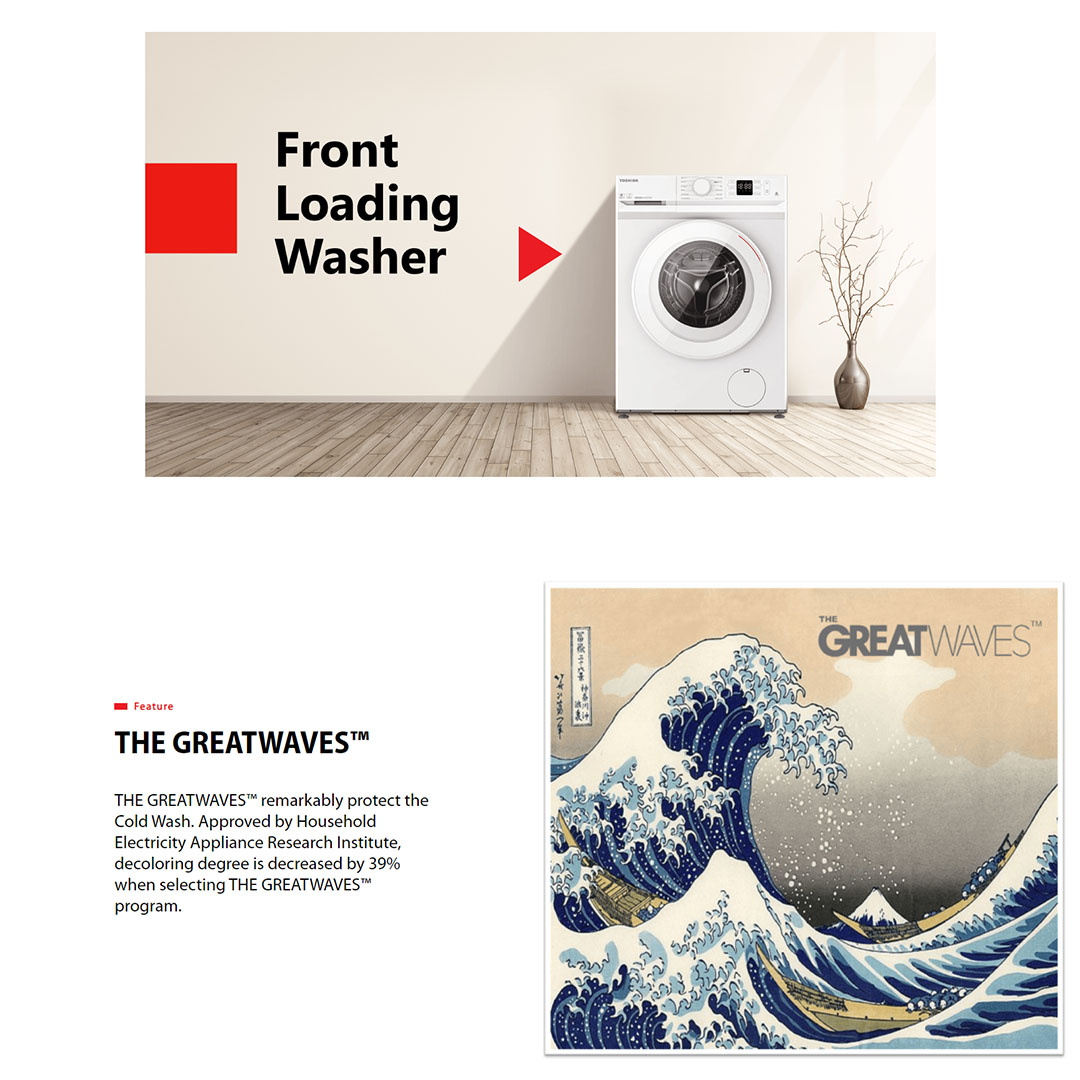 TOSHIBA 8.5KG Front Load Inverter Washing Machine TW-BL95A4M(WK) | Ultra Fine Bubble | Origin Inverter | Steam Wash | Drum Clean | IOT TSmartLife | Add Garment | Washing Machine with 2 Year General Warranty & 2 Year Panel Warranty & 10 Year Motor Warranty