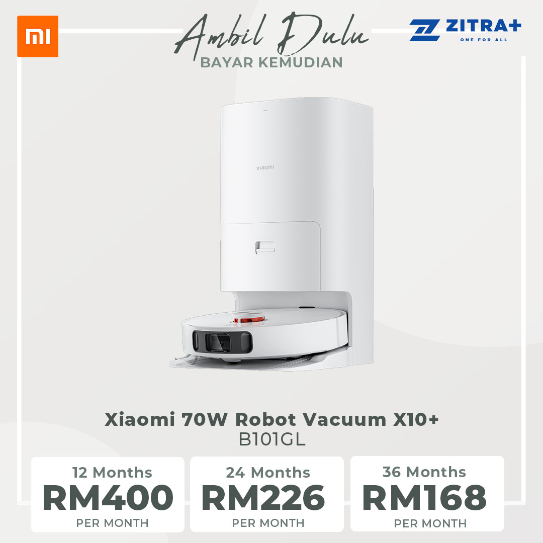 Xiaomi 70W Robot Vacuum X10+ B101GL | Easy To Clean | RGB Camera | Map Management | Xiaomi Home App | S-Mopping Assistant | Auto Pads Lifting | Object Recognition | Laser Navigation | Vacuum with 1 Year Warranty