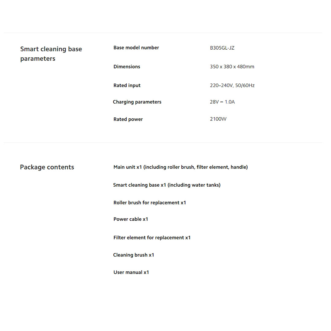 Xiaomi 220W Truclean W10 Ultra Wet Dry Vacuum B305GL | 3680mAh Large Capacity | Smart Voice Prompt | LED Digital Display | Multiple Protections | Sensor Detects Stains | Automatic Water Refill | High Frequency Mopping | Vaccum with 1 Year Warranty