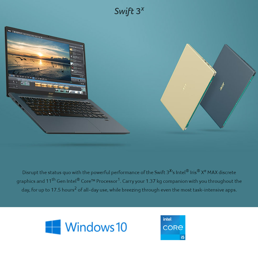 Ace Swift 3x Intel Core i5 Intel Iris Xe Graphics 8GB+512GB