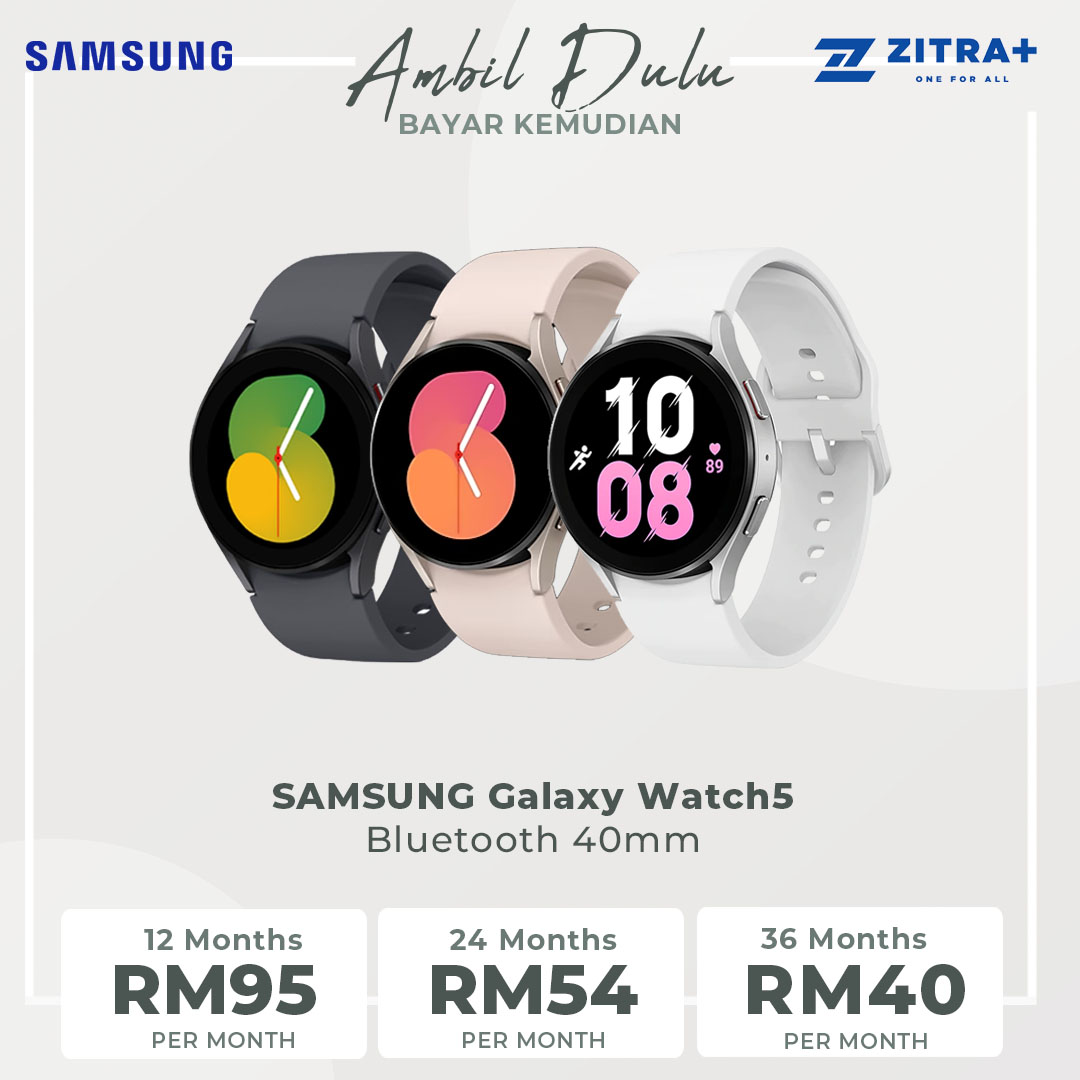 SAMSUNG Galaxy Watch5 Bluetooth 40mm | 3-in-1 Samsung BioActive Sensor | 5ATM+IP68 Water Resistant | Sleep Tracking | Smart Watch With 1 Year Warranty