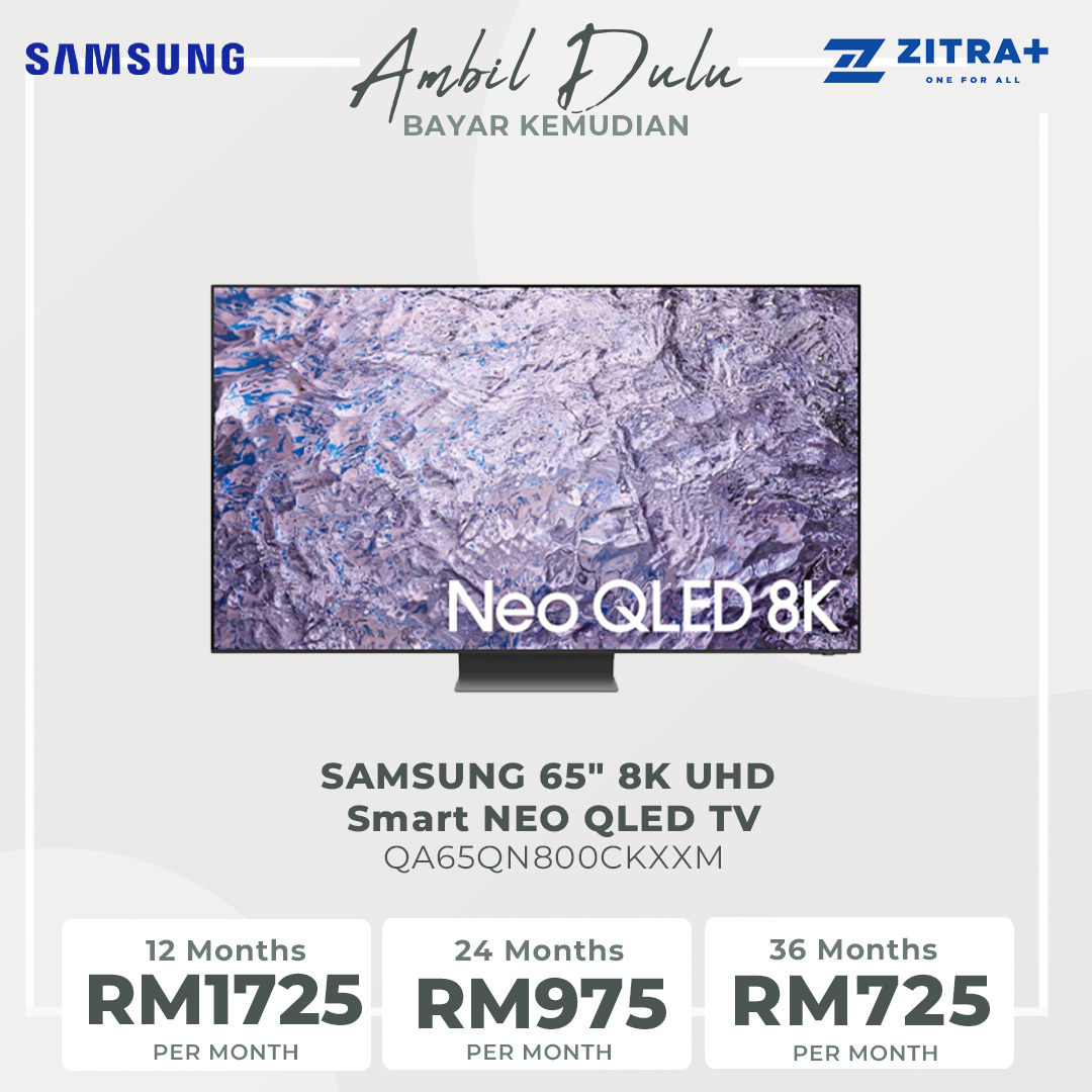SAMSUNG 65" 8K UHD Smart NEO QLED TV QA65QN800CKXXM | Anti Reflection | Dolby Atmos | Smart Hub | SmartThings | HDR | HDMI | Smart TV with 2 Year Warranty