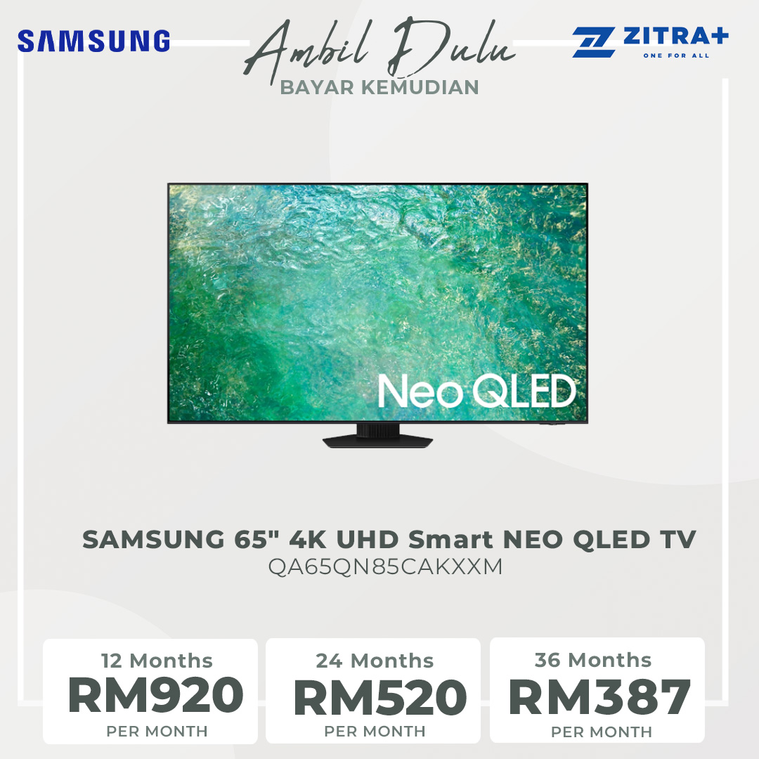 SAMSUNG 65" 4K UHD Smart NEO QLED TV QA65QN85CAKXXM | Tizen™ Smart TV | Dolby Atmos | Smart Hub | SmartThings | HDR | HDMI | Smart TV with 2 Year Warranty