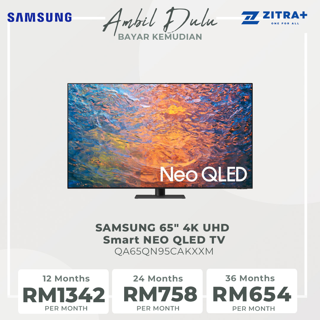 SAMSUNG 65" 4K UHD Smart NEO QLED TV QA65QN95CAKXXM | Dolby Atmos® | Tizen™ Smart TV | Web Browser | SmartThings | App Casting | Smart TV with 2 Year Warranty