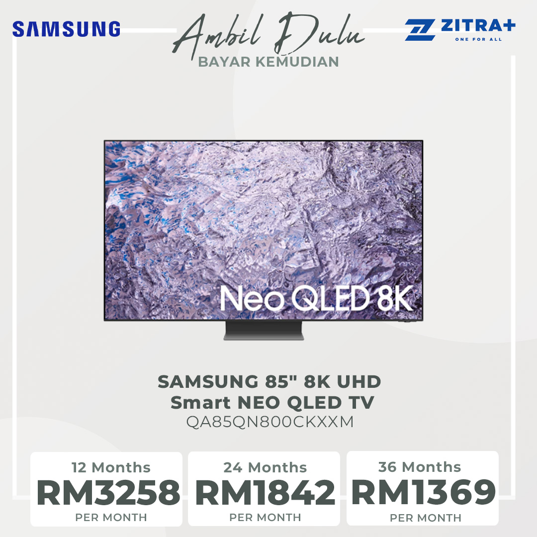 SAMSUNG 85" 8K UHD Smart QLED TV QA85QN800CKXXM | Anti Reflection | Dolby Atmos | Smart Hub | SmartThings | HDR | HDMI | Smart TV with 2 Year Warranty