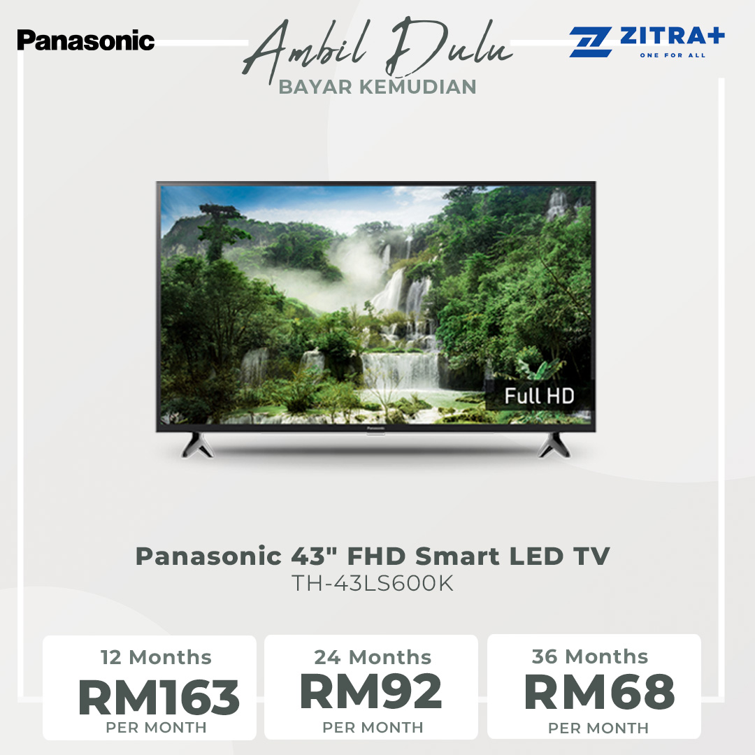 Panasonic 43" FHD Smart LED TV TH-43LS600K | Vivid Digital Pro | Enjoy Smarter Entertainment | Big screen entertainment with sound - Surround sound | Smart TV with 1 Year Warranty