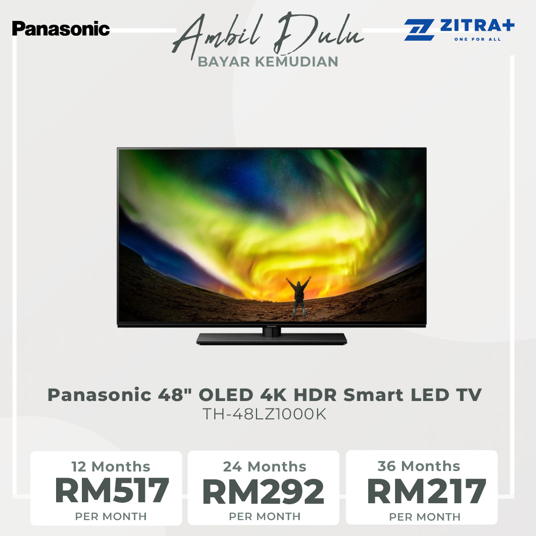 Panasonic 48" OLED 4K HDR Smart LED TV TH-48LZ1000K | Dolby ATMOS | Enjoy Smarter Entertainment | Big Screen 4K OLED Gaming Action | Smart TV With 1 Year Warranty