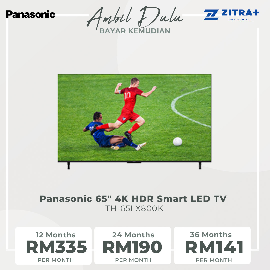 Panasonic 65" 4K HDR Smart LED TV  TH-65LX800K | Dolby ATMOS | Enjoy Smarter Entertainment |  Big screen entertainment with sound - Surround sound | Smart TV with 1 Year Warranty