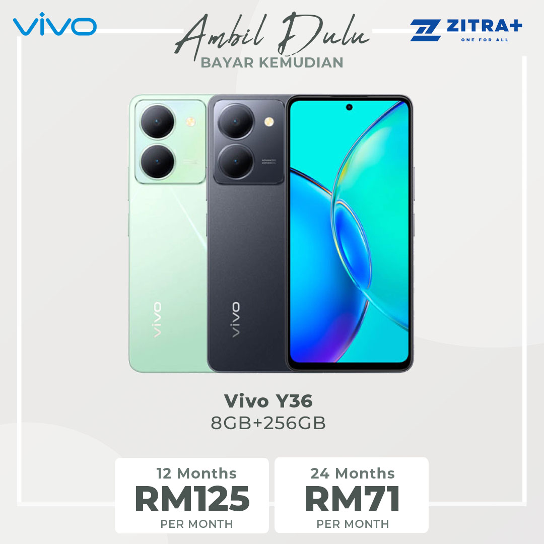 vivo Y36 | 8GB+256GB | Atmospheric Portrait | Funtouch OS 13 | Capacitive Multi-Touch | LCD Display | Bluetooth 5.1 | Fingerprint | E-Compass | Accelerometer | Smartphone  with 1 Year Warranty