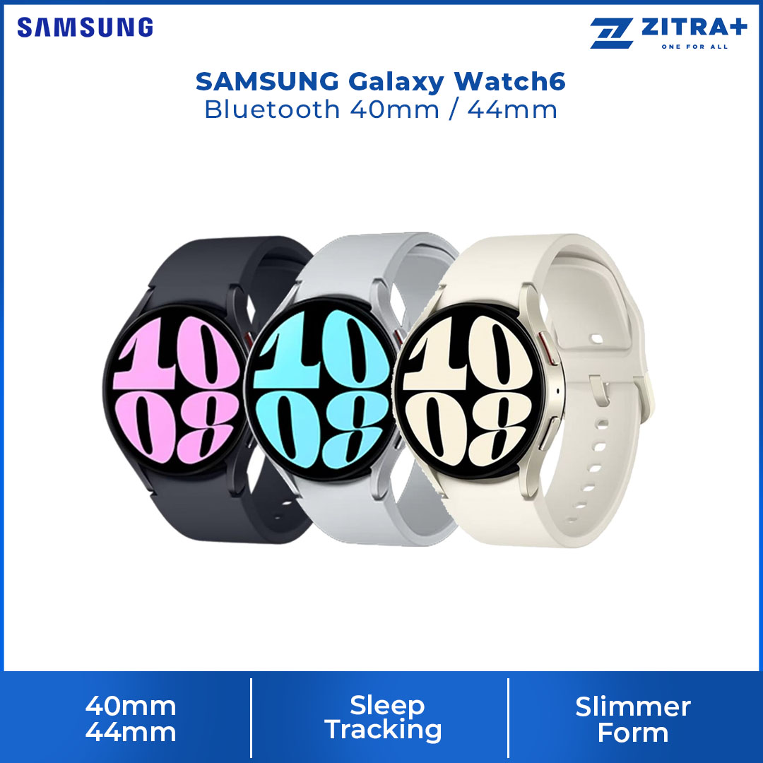 SAMSUNG Galaxy Watch6 Bluetooth 40mm / 44mm | Bluetooth v5.3 | 20% larger 30% slimmer | Sapphire Crystal Glass | Smart Watch with 1 Year Warranty