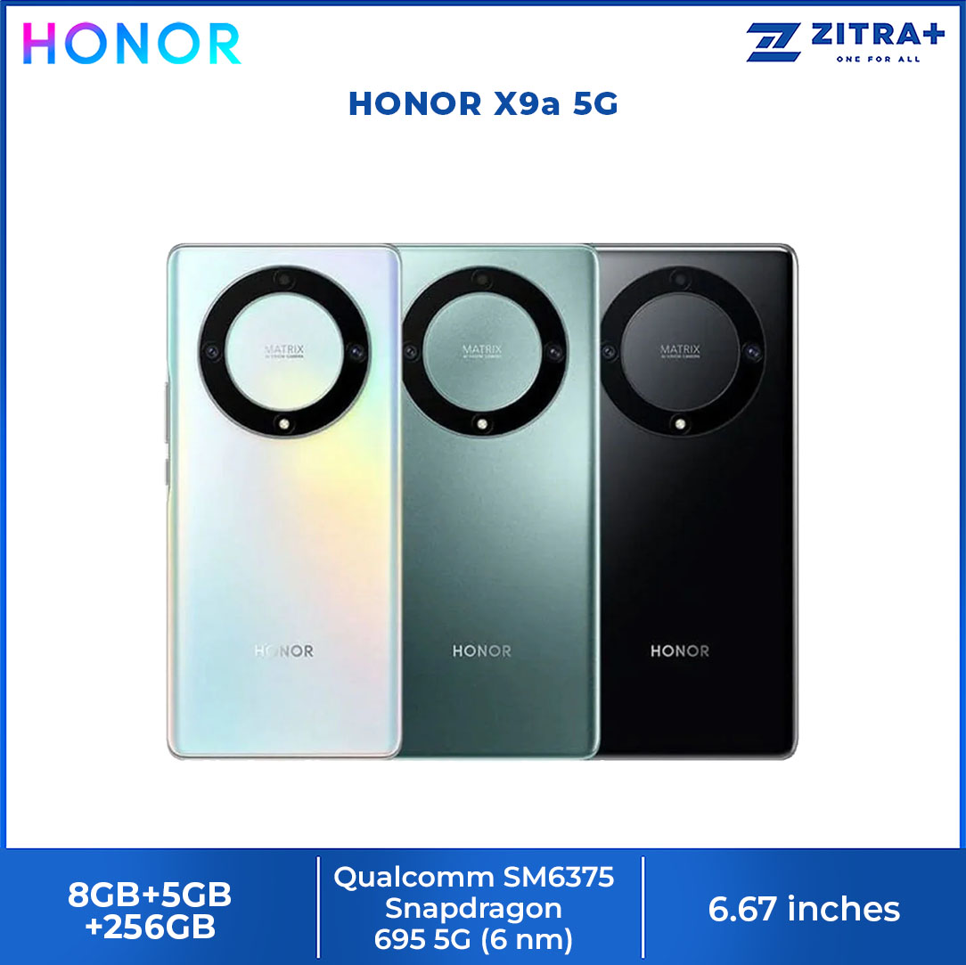 HONOR X9a 5G 8GB+5GB+256GB | 2 Days Long Battery Life | Premium OLED Curved Display | Large Storage | Smartphone With 1 Year Warranty