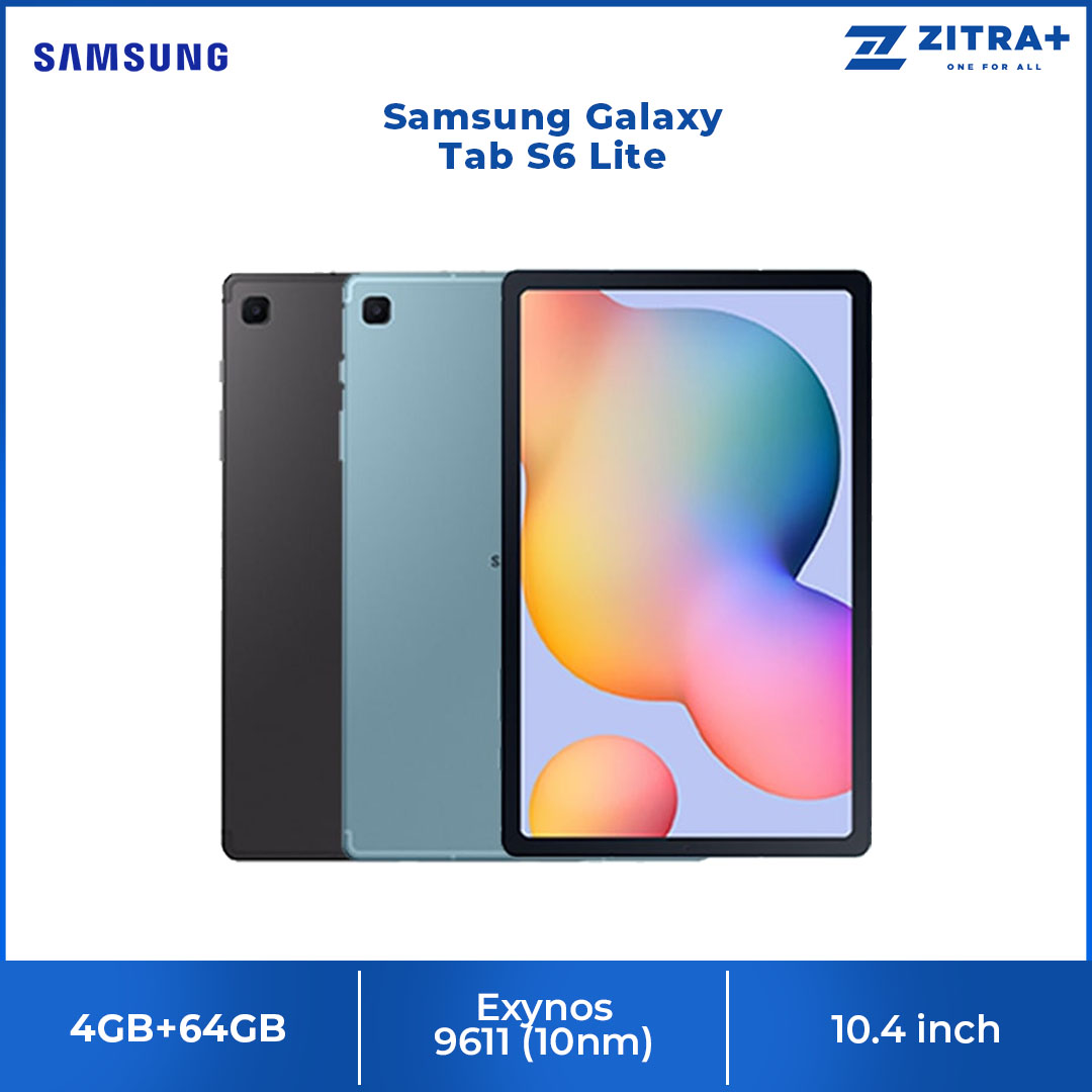 SAMSUNG Galaxy Tab S6 Lite | 4GB+64GB | With S Pen | 10.4" TFT LCD Display | One UI 2 | 7,040mAh Battery | Tablet with 1 Year Warranty by Samsung Malaysia