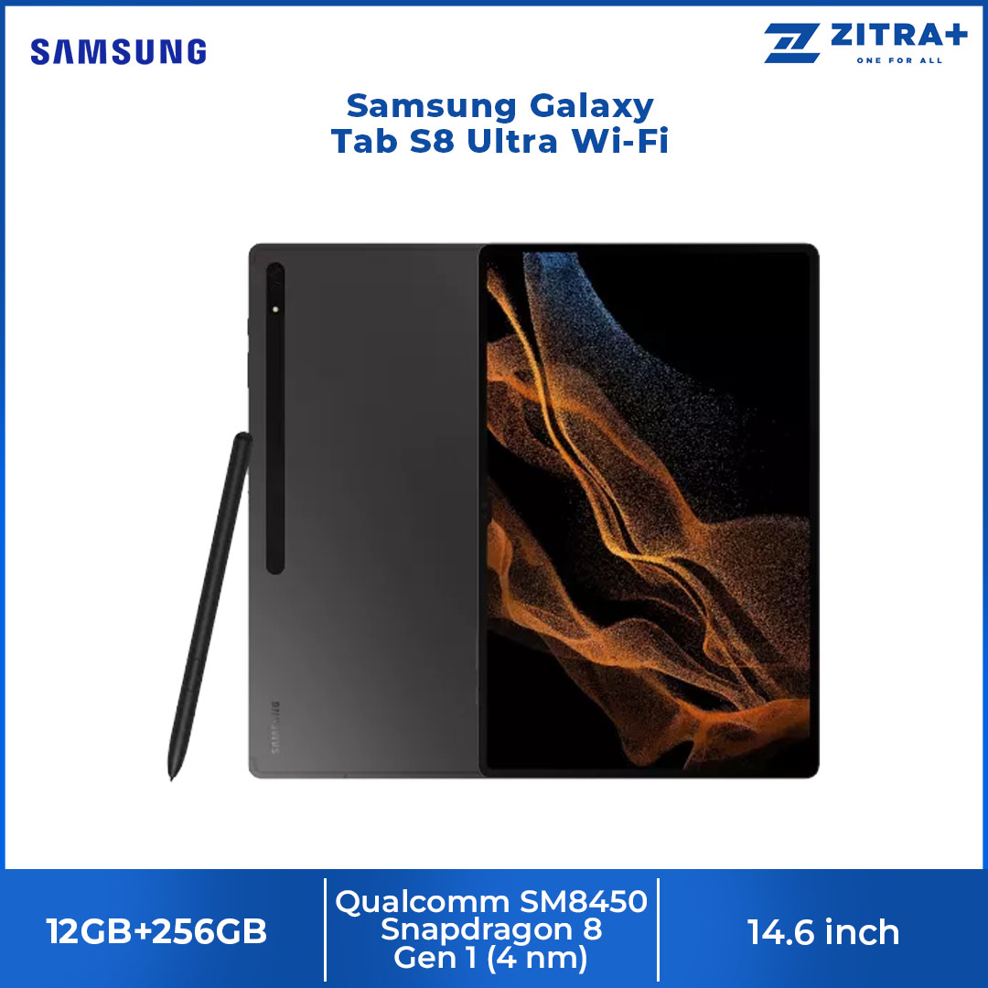 SAMSUNG Galaxy Tab S8 Ultra Wifi | 12GB+256GB | The largest Samsung Galaxy Tab S | Revolutionary power | A brand new S Pen | Tablet with 1 Year Warranty