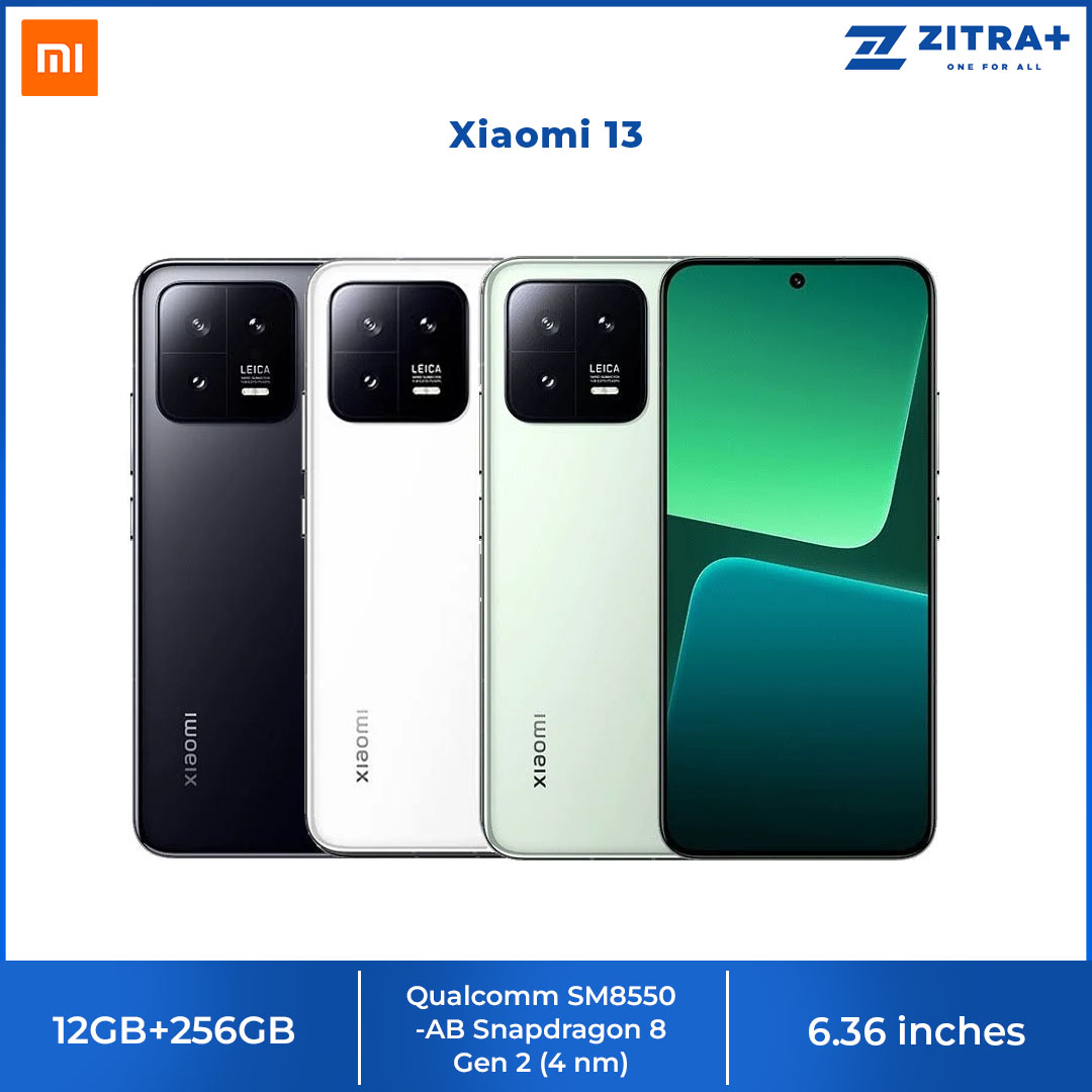 Xiaomi 13 12GB+256GB | 6.36" Pro HDR Display | 4500mAH Battery Capacity | MIUI 14 | 1P68 Water Resistant | Smartphone with 1 Year Warranty