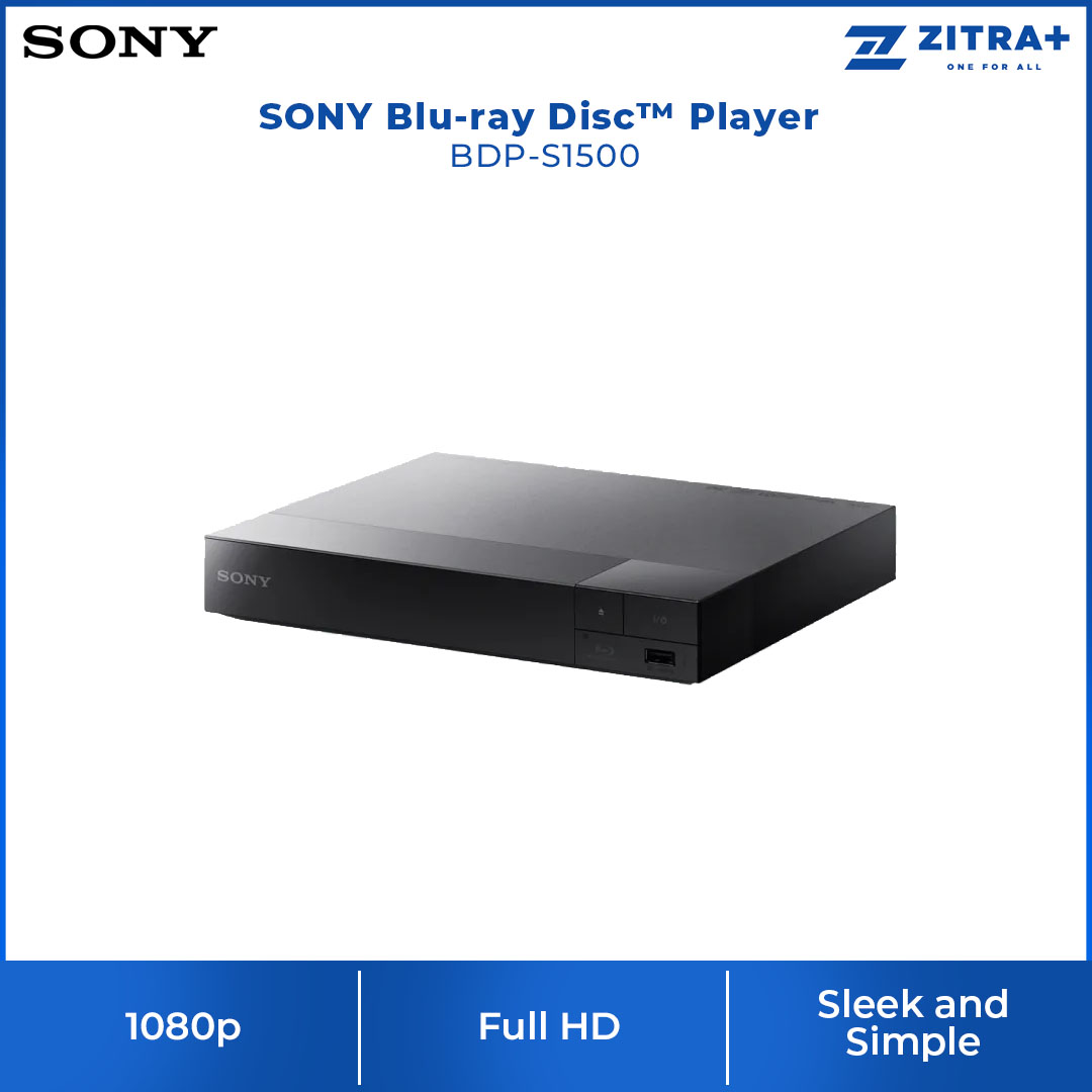SONY Blu-ray Disc™ Player BDP-S1500 | NTSC/PAL | HDMI | Child Lock | U