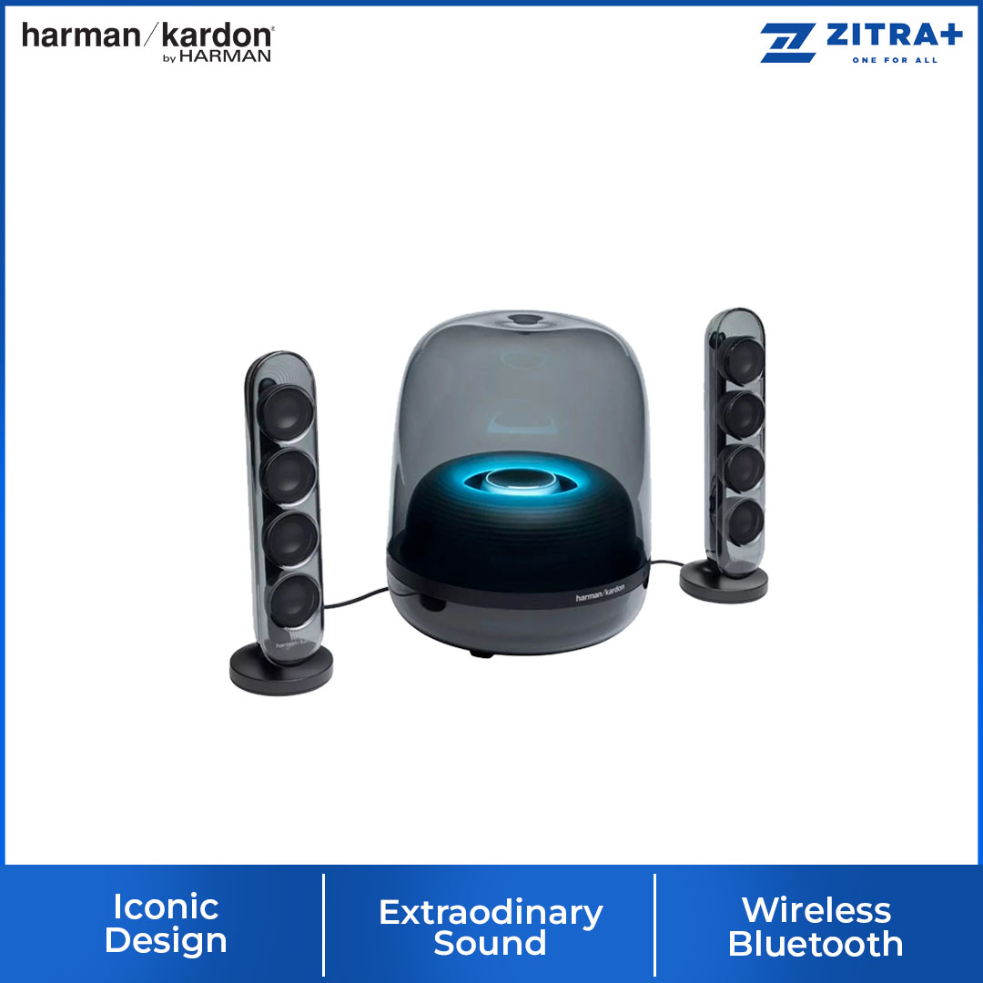 Harmon Kardon Home Bluetooth Speaker SoundSticks 4 | Wireless Bluetooth Streaming | Extraordinary sound | Iconic design | Speaker with 1 Year Warranty