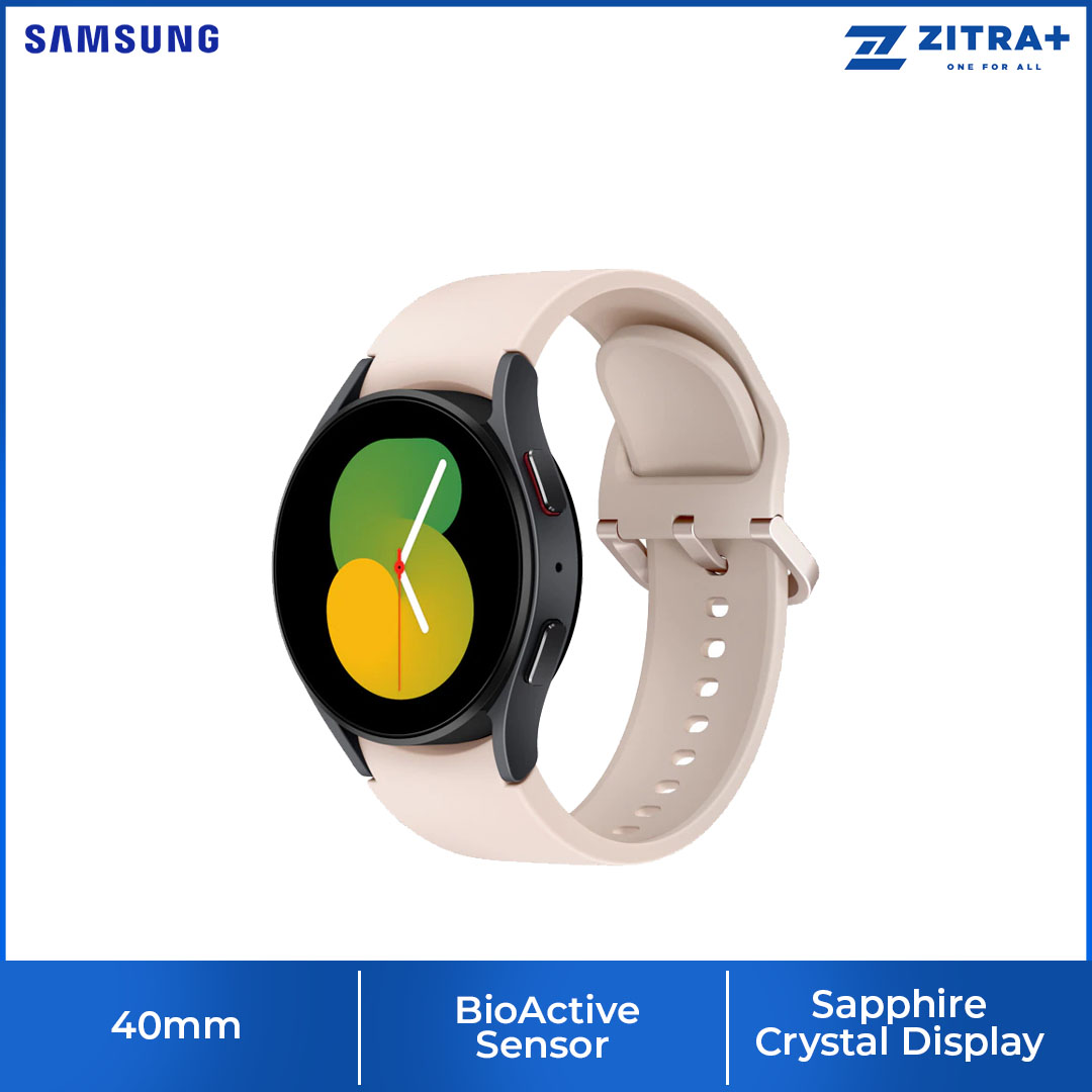 SAMSUNG Galaxy Watch5 Bluetooth 40mm | 3-in-1 Samsung BioActive Sensor | 5ATM+IP68 Water Resistant | Sleep Tracking | Smart Watch With 1 Year Warranty