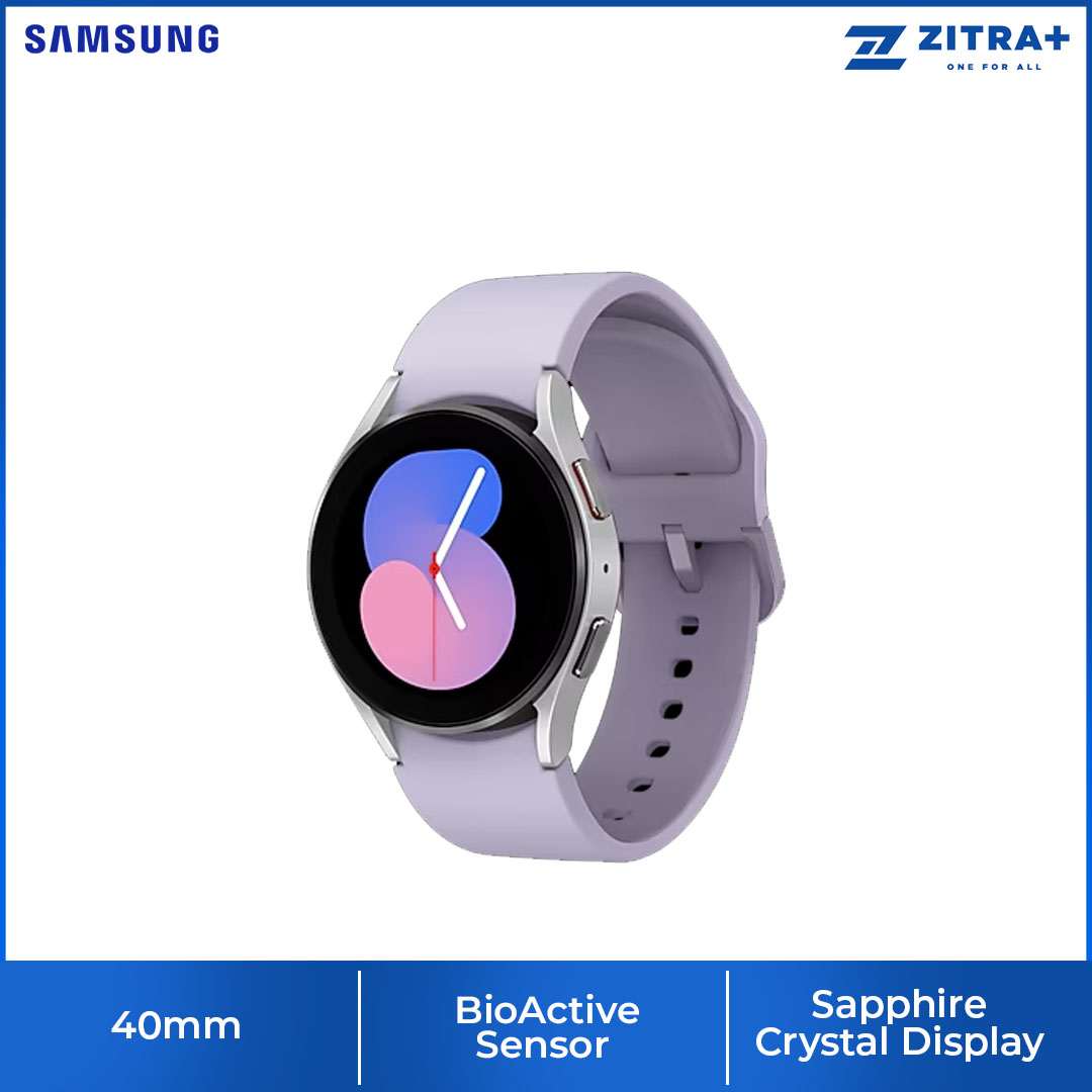 SAMSUNG Galaxy Watch5 Bluetooth 40mm | 3-in-1 Samsung BioActive Sensor | 5ATM+IP68 Water Resistant | Sleep Tracking | Smart Watch With 1 Year Warranty