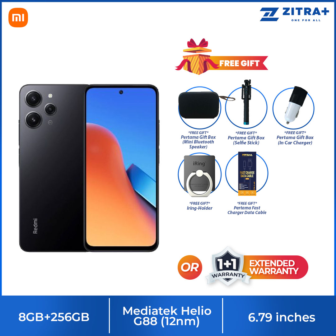 Xiaomi Redmi 12 | 8GB+256GB | IP53 Dust and Splash Resistant | 90Hz 6.79” FHD+ Display | MediaTek Helio G88 | Smartphone with 1 Year Warranty