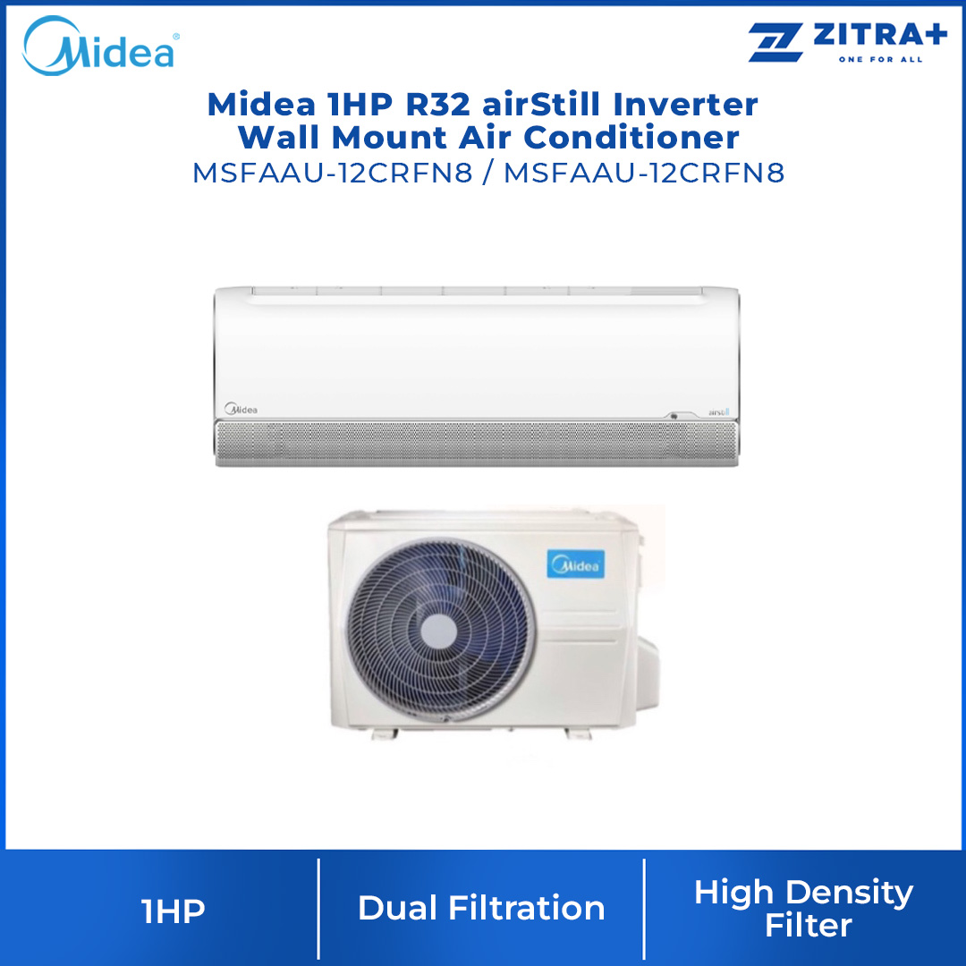 Midea 1HP R32 Xtreme Dura Non-Inverter Wall Mount Air Conditioner MSGD-09CRN8 | Prime Guard | Air magic | Cold Catalyst Filter | Air Conditioner with 2 Years Warranty