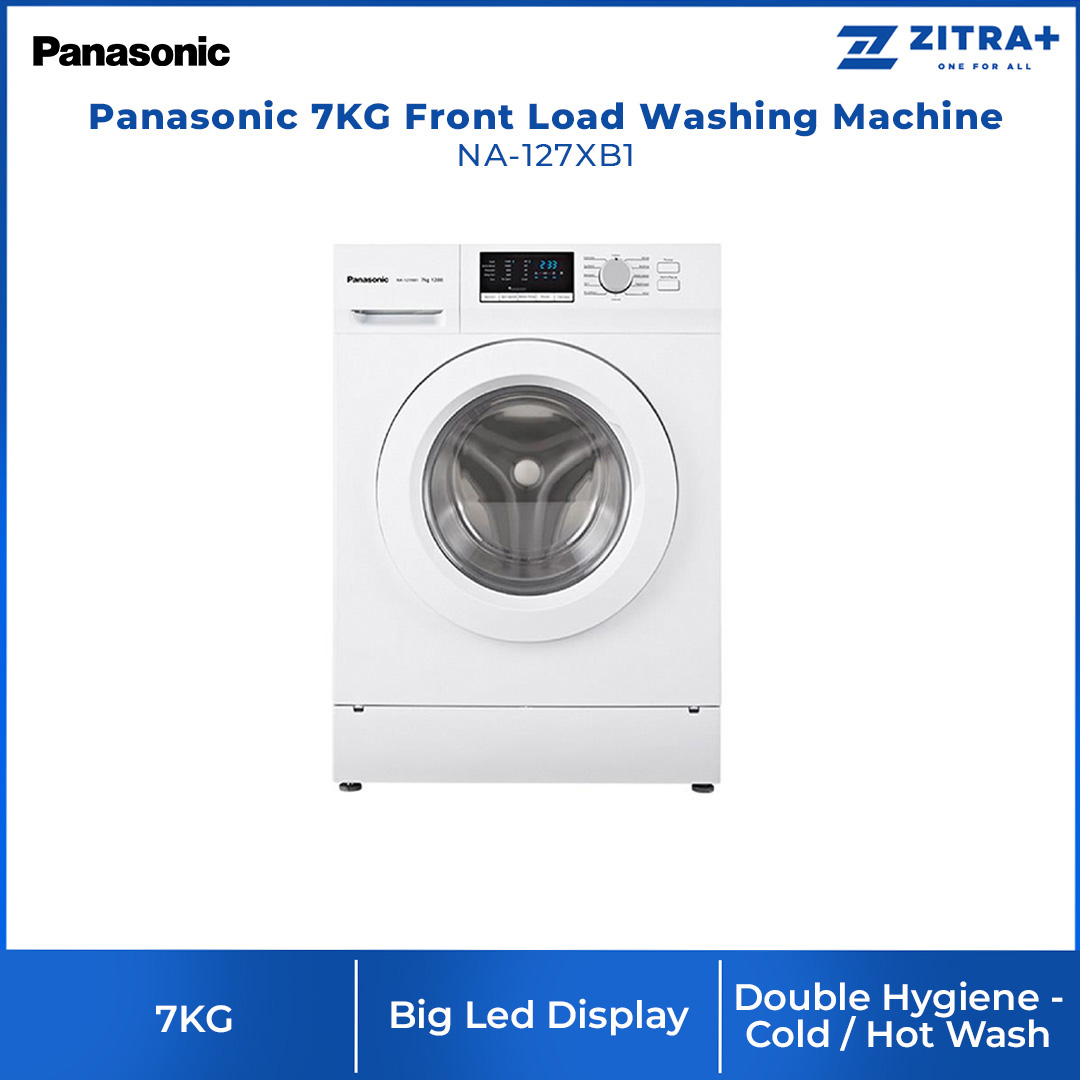 Panasonic 7KG Front Load Washing Machine NA127XB1 • Double Hygiene