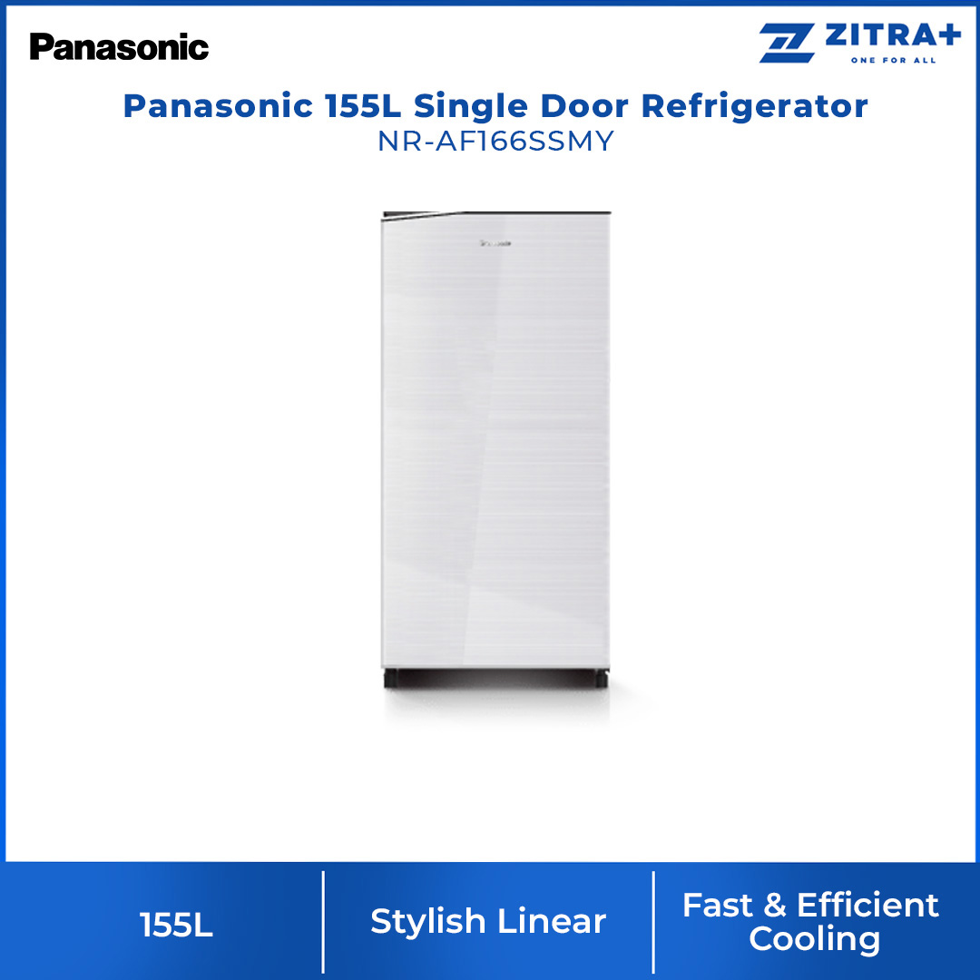 Panasonic 155L Single Door Refrigerator NR-AF166SSMY | Stylish Linear Appearance | Jumbo Vegetable Case | Fast & Efficient Cooling | Refrigerator With 1 Year Warranty