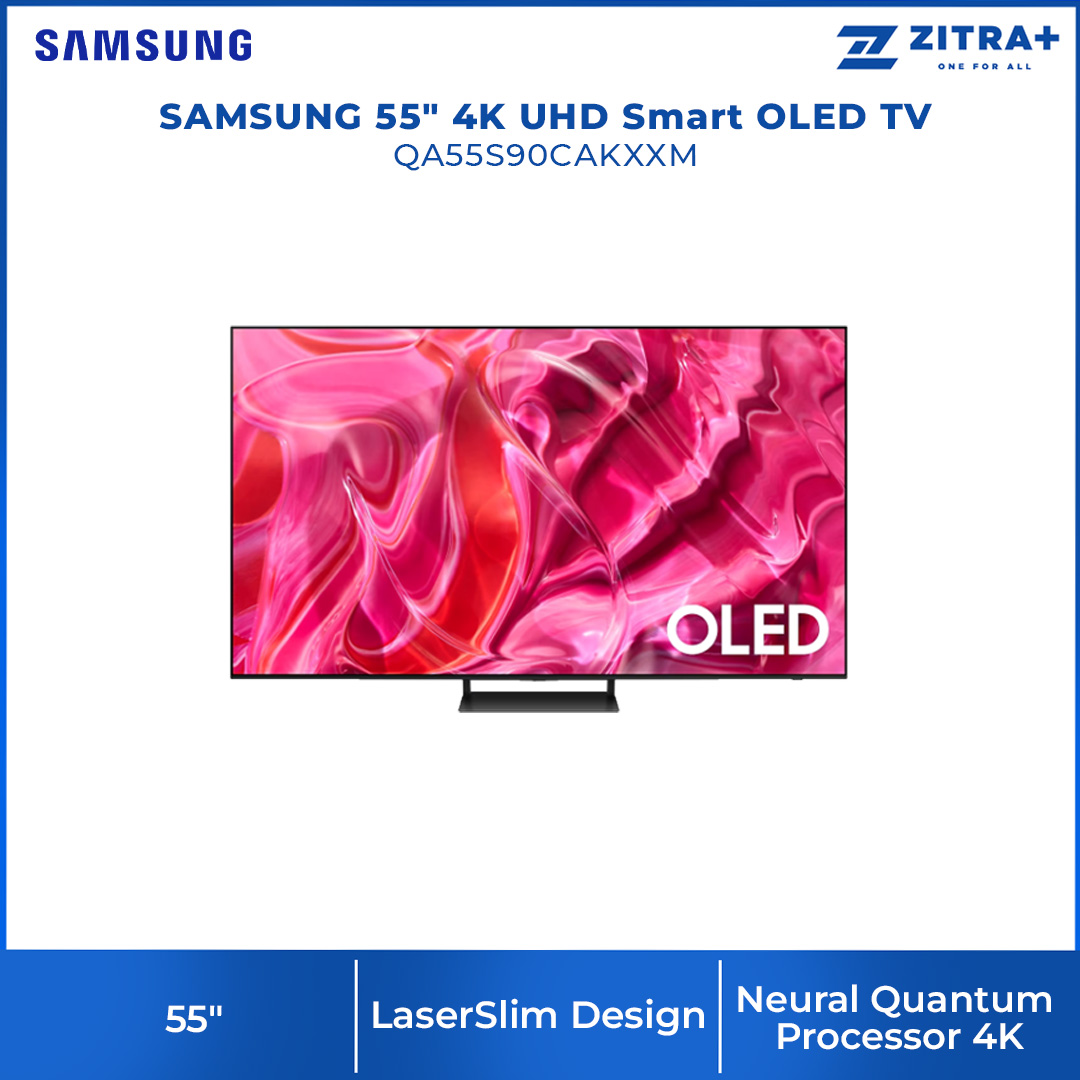 SAMSUNG 55" 4K UHD Smart OLED TV QA55S90CAKXXM | LaserSlim Design | Dolby Atmos | Smart Hub | SmartThings | HDR | HDMI | Smart TV with 2 Year Warranty
