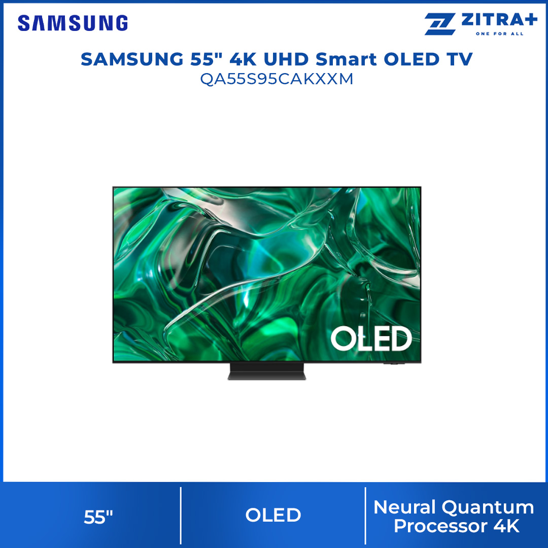 SAMSUNG 55" 4K UHD Smart OLED TV QA55S95CAKXXM | Infinity One Design | Dolby Atmos | Smart Hub | SmartThings | HDR | HDMI | Smart TV with 2 Year Warranty