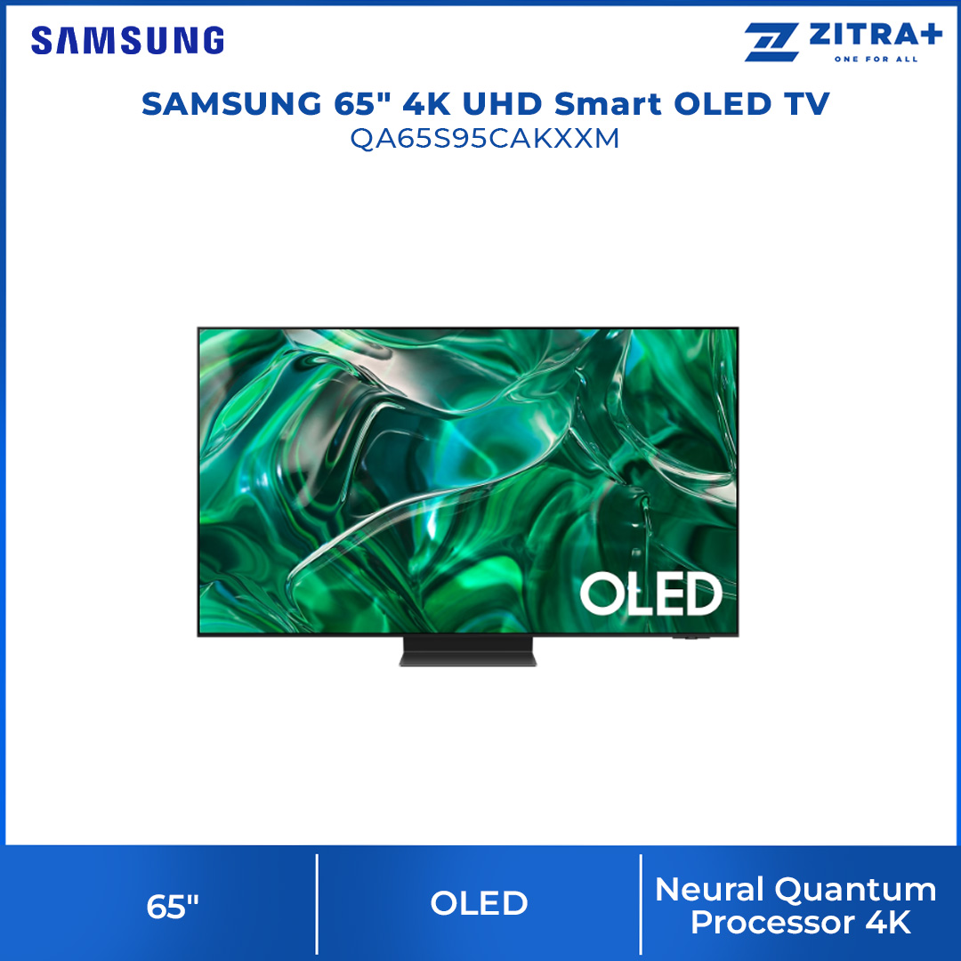 SAMSUNG 65" 4K UHD Smart OLED TV QA65S95CAKXXM | Infinity One Design | Dolby Atmos | Smart Hub | SmartThings | HDR | HDMI | Smart TV with 2 Year Warranty