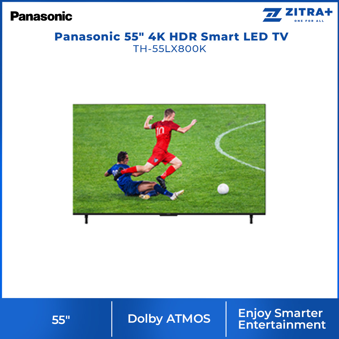 Panasonic 55" 4K HDR Smart LED TV TH-55LX800K  | Dolby ATMOS | Enjoy Smarter Entertainment | Big Screen Entertainment With Sound - Surround Sound | Smart TV With 1 Year Warranty