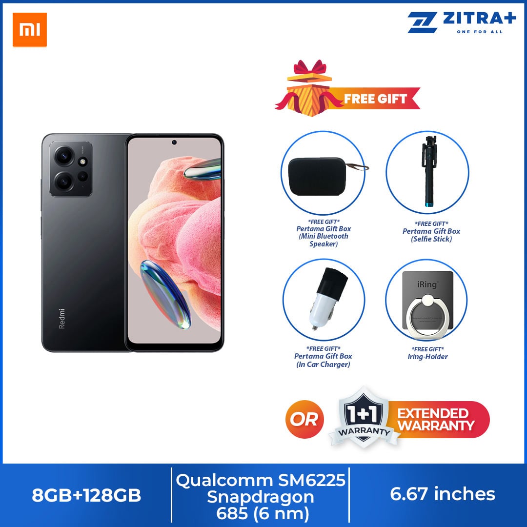 Xiaomi Redmi Note 12 8GB+256GB | 120Hz AMOLED Display | 5000mAh Battery | 33W Fast Charging | Reading Mode | IR Blaster | Smartphone with 1 Year Warranty