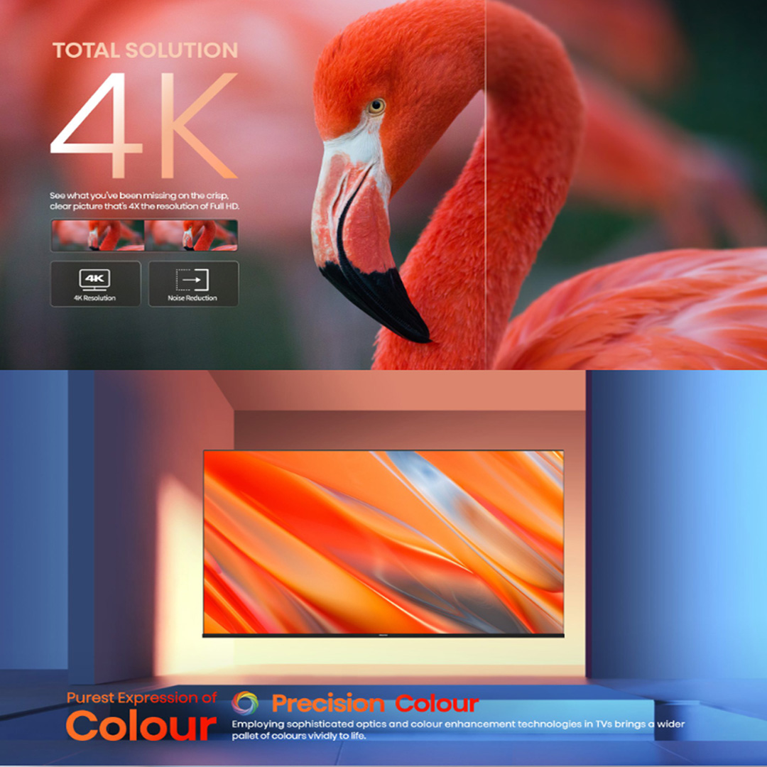 HISENSE 50" 4K UHD Google LED TV 50A6500H | Google TV | Smartphone Remote Control | Timer On/ Off  | Voice Search | Google TV With 3 Year Warranty