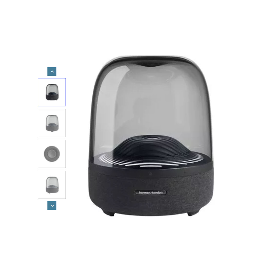 Harmon Kardon Portable Bluetooth Home Speaker Aura Studio 3 | Exceptional 360 Degree Sound | Ambient Light | Wireless Bluetooth | Speaker with 1 Year Warranty