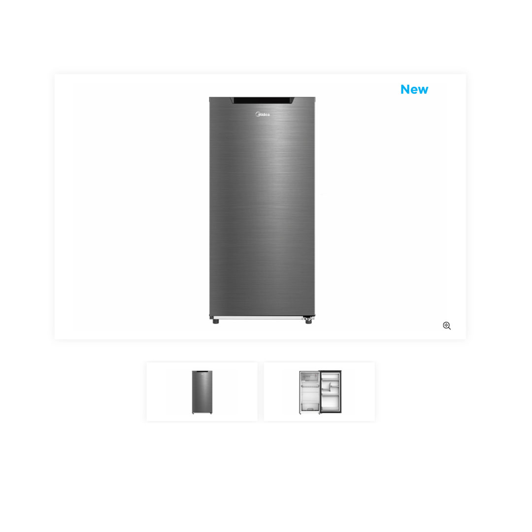 Midea 163L Single Door Refrigerator MDRD229FGD42-MY |  Larger Storage Compartment | Easy to Defrost without Oddor | Plastic Tray | Handle Cap | Temperature Control Position | Handle Cap | Freezer Compartment | Refrigerator with 1 Year Warranty