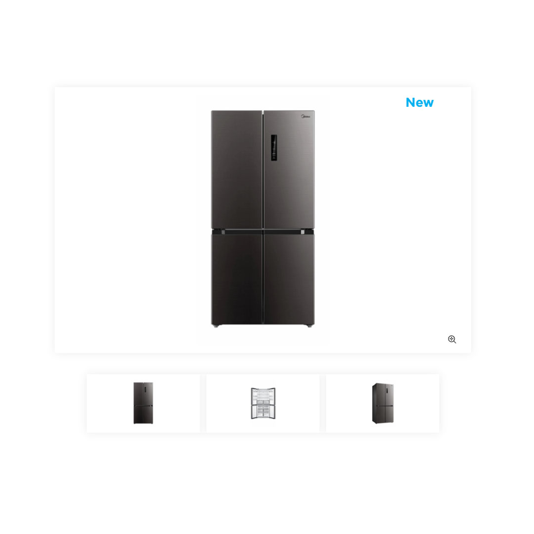 Midea 519L Multi Doors Inverter Refrigerator MDRF632FGF28 | Inverter Compressor | Multi Air Flow System | Platinum Fresh | LED Display Control | Interior LED Light | Refrigerators with 1 Year Warranty