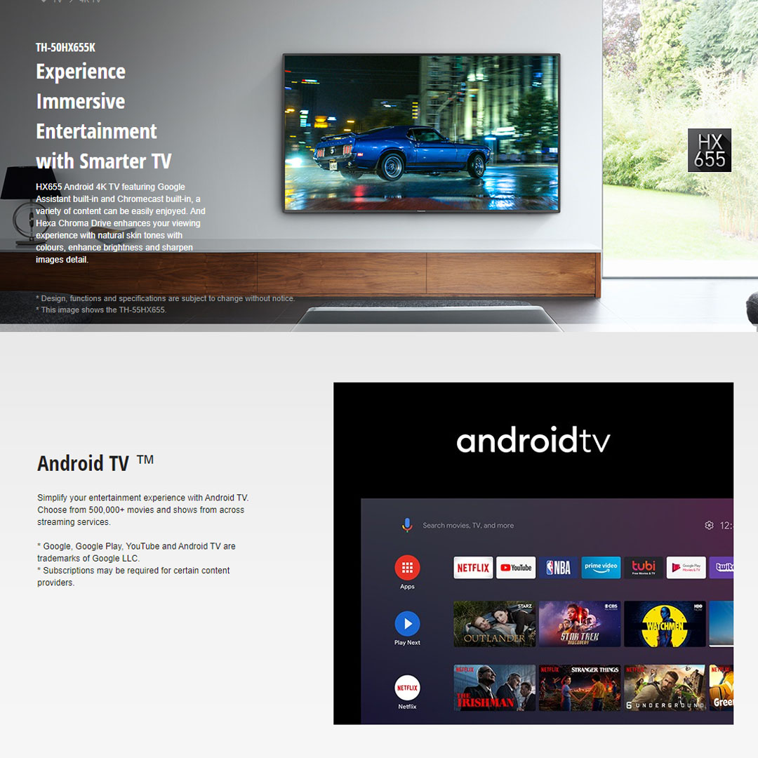 Panasonic Hx655 50 Panasonic TH-49GX800H 49