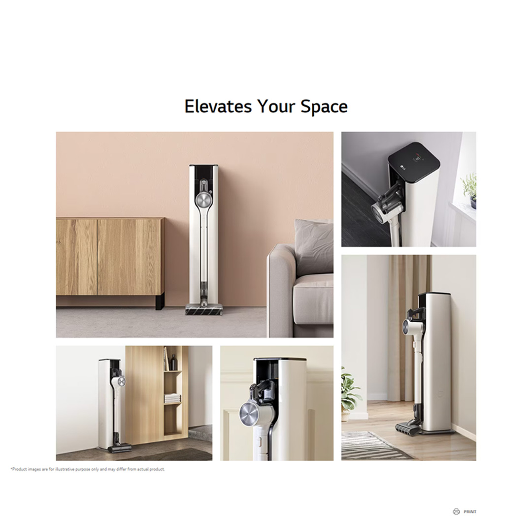 LG 590W CordZero A9Komp with All-in-One Tower Vacuum-Mop A9T-Max | Smart Inverter Motor | 5 step Filtration | Dual Battery Packs | Stick Vacuum with 2 Year Warranty