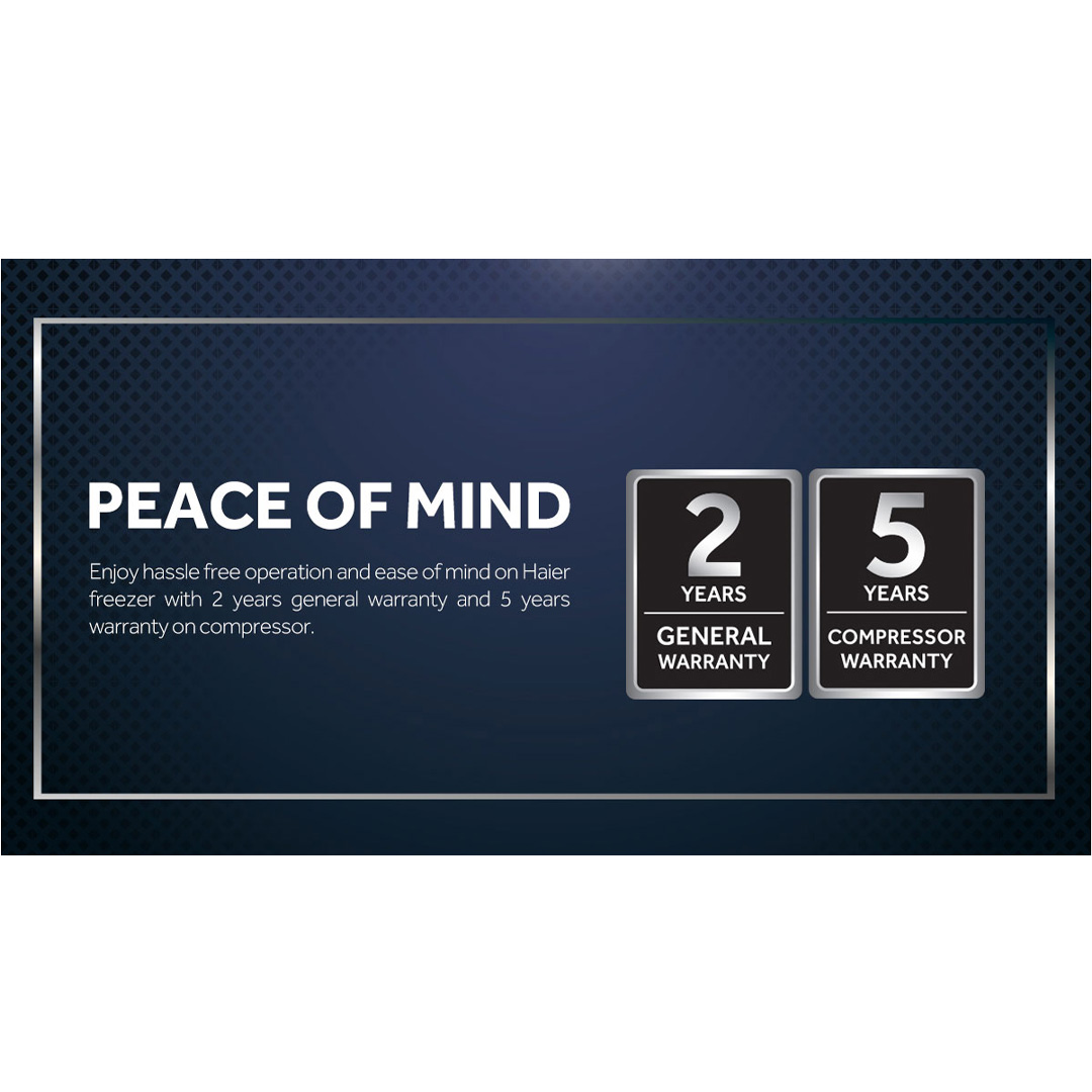 HAIER 168L Upright Freezer BD-168WL | Intelligent IC Control | Digital Touch Control | High Efficiency Compressor | Refrigerator With 2 Years Warranty