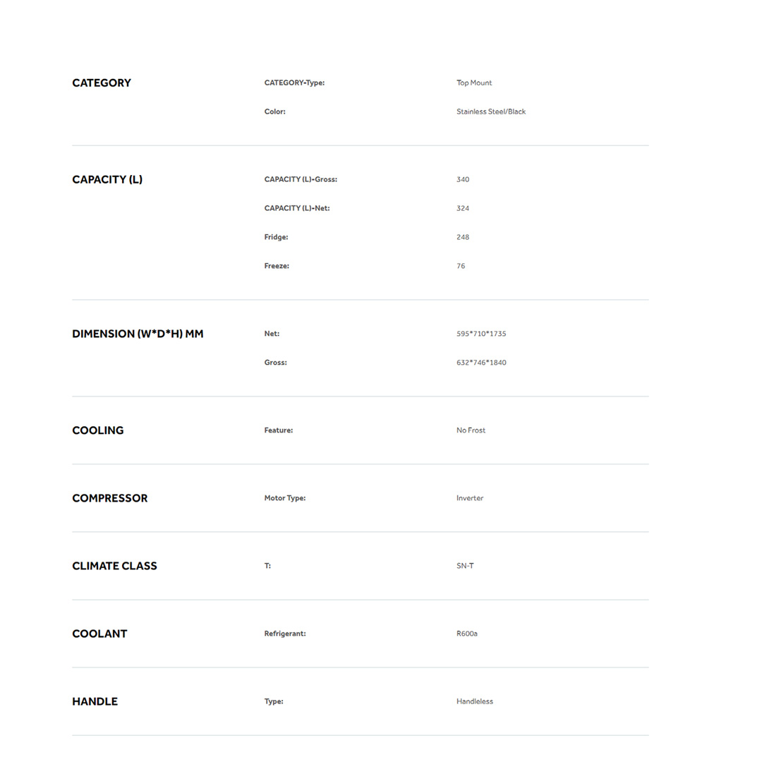 HAIER 340L 2 Doors Top Mount Twin Inverter Refrigerator HRF-389IHG | No Frost | LED Controller | Door Pocket | Ice Maker | Humidity Control | Vegetable Box | Refrigerators with 2 Year Warranty